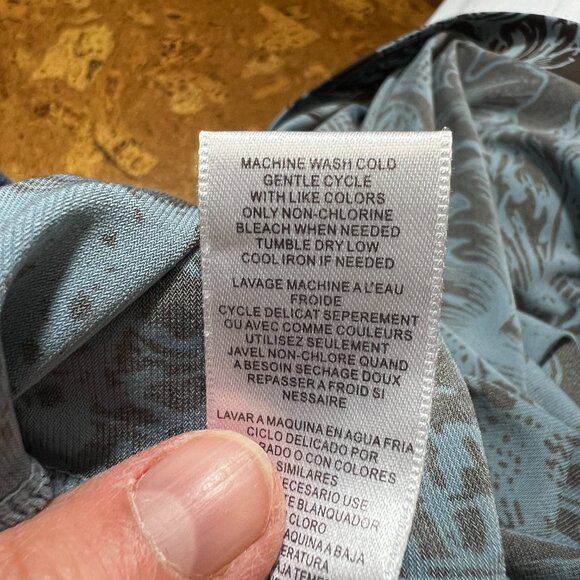 BDBG Brown/Blue Paisley V-neck Midi Dress Size M - Picture 6 of 6